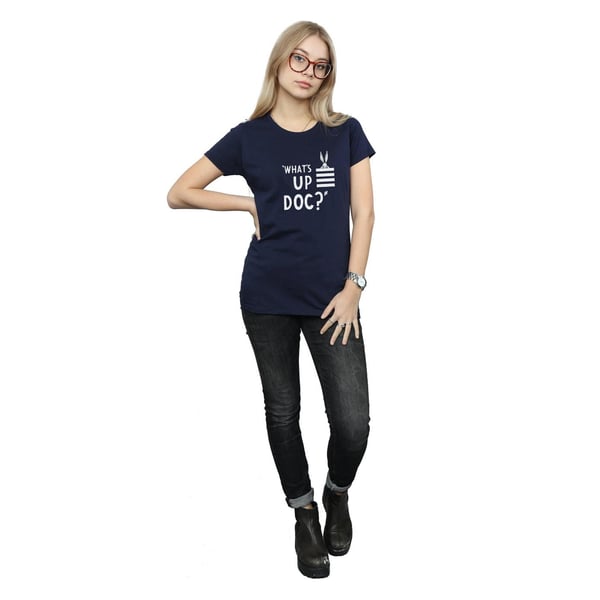 Looney Tunes Womens/Ladies Bugs Bunny What´s Up Doc Stripes Cotton T-Shirt