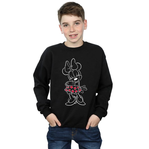 Disney Boys Minnie Mouse Outline Polka Dot Sweatshirt