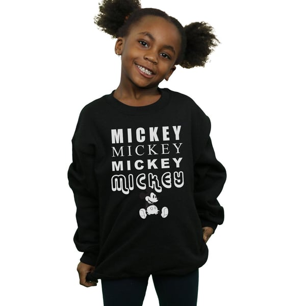 Disney Girls Mickey Mouse Sitting Sweatshirt