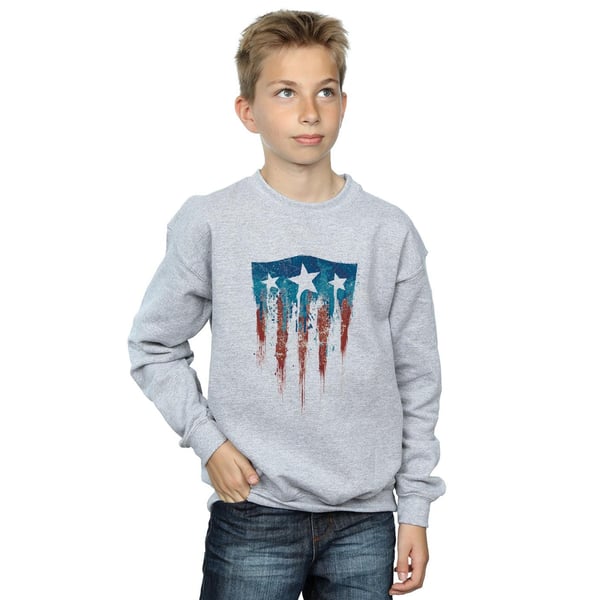 Marvel Boys Captain America Flag Shield Sweatshirt