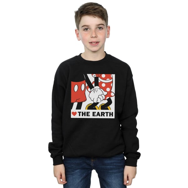 Disney Boys Mickey Mouse Heart The Earth Sweatshirt