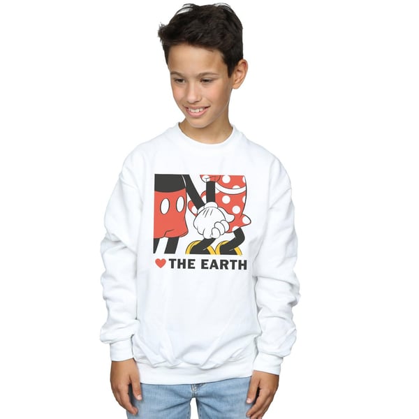 Disney Boys Mickey Mouse Heart The Earth Sweatshirt