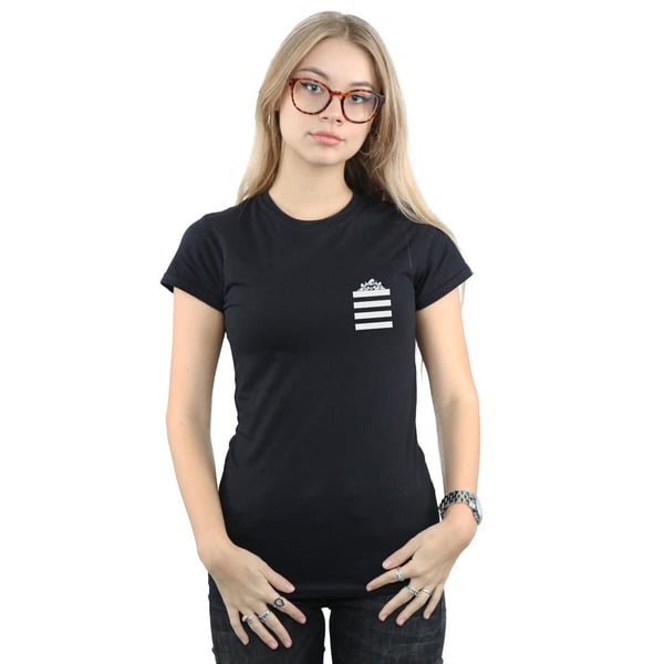 Looney Tunes Womens/Ladies Taz Stripes Faux Pocket Cotton T-Shirt