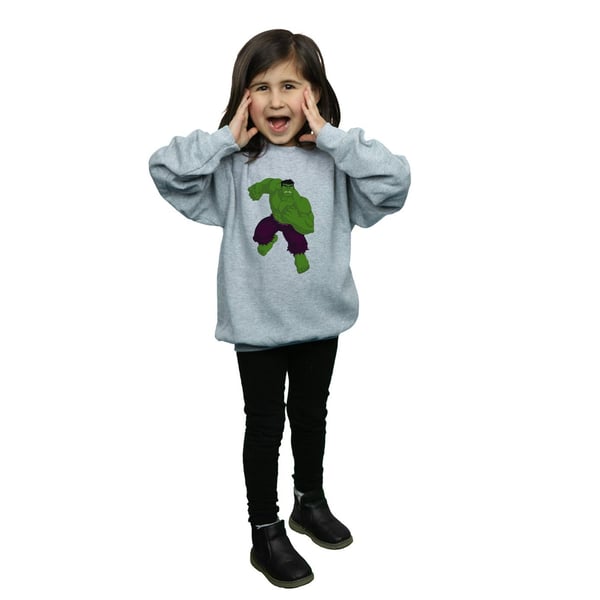 Marvel Girls Hulk Simple Sweatshirt