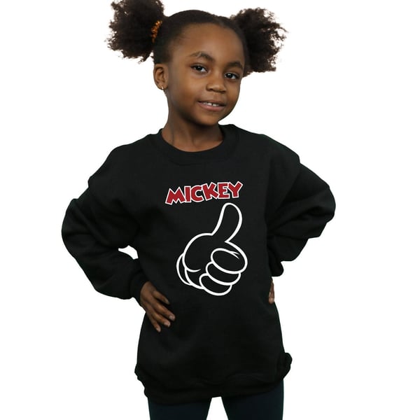 Disney Girls Mickey Mouse Thumbs Up Sweatshirt