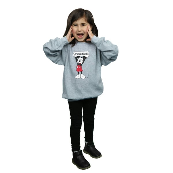 Disney Girls Mickey MouseBelieve Sweatshirt