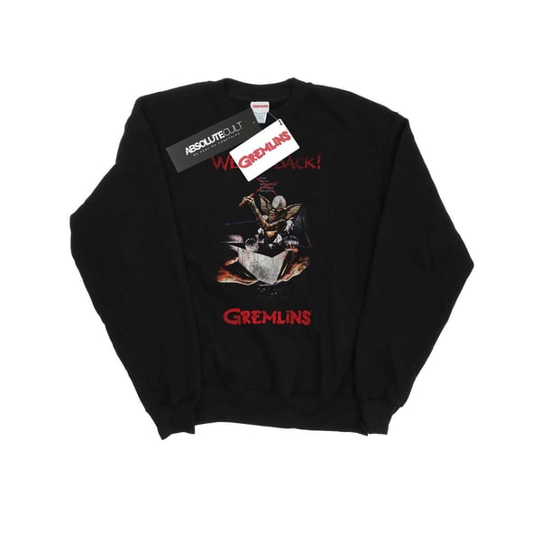Gremlins Mens Spike Distressed Poster Sweatshirt