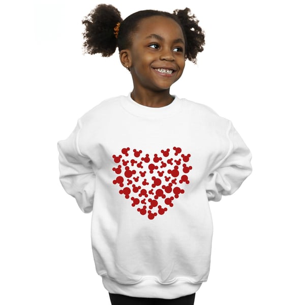 Disney Girls Mickey Mouse Heart Silhouette Sweatshirt