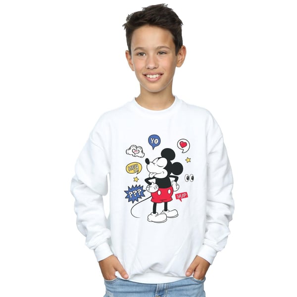 Disney Boys Mickey Mouse Tongue Out Sweatshirt