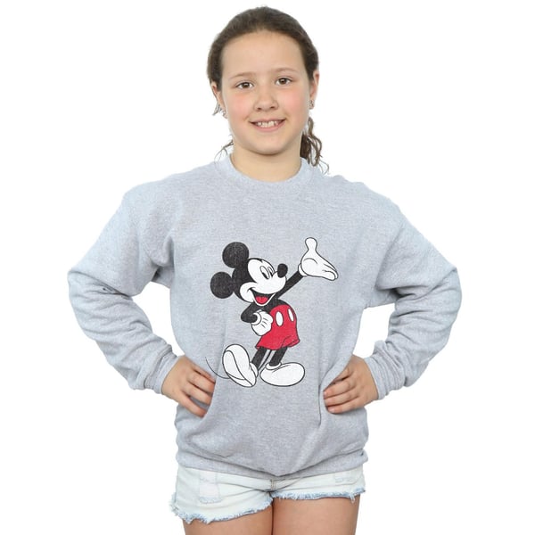 Disney Girls Mickey Mouse Traditional Wave Sweatshirt