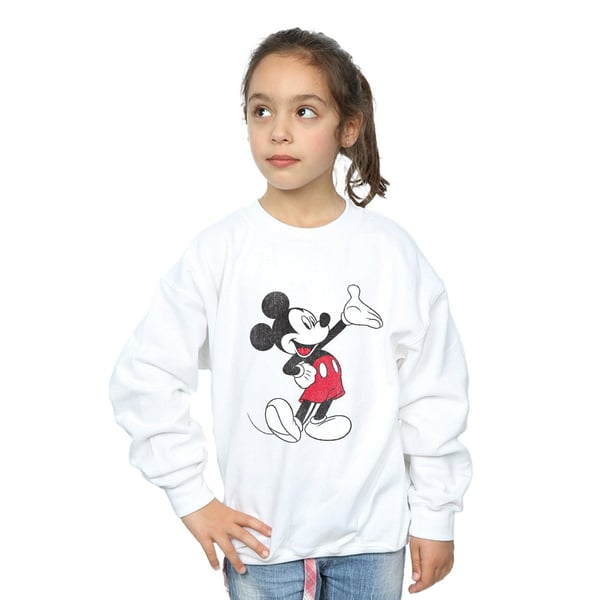Disney Girls Mickey Mouse Traditional Wave Sweatshirt
