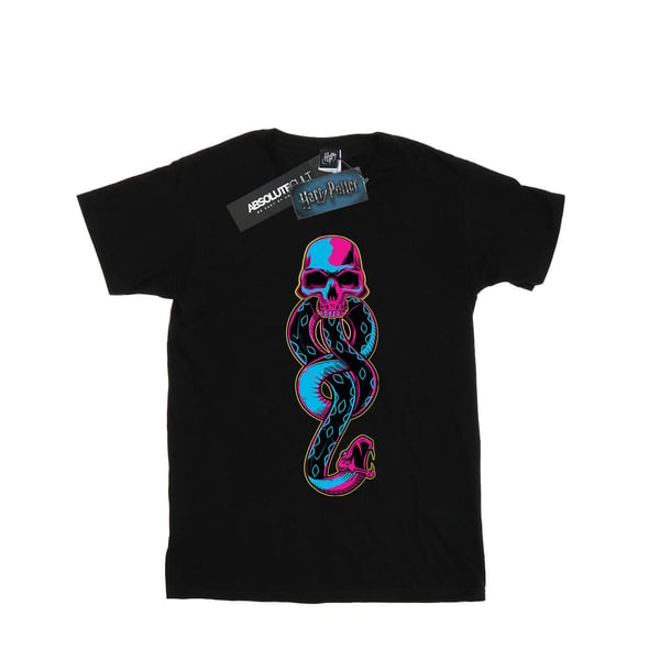Harry Potter Womens/Ladies Neon Dark Mark Cotton Boyfriend T-Shirt