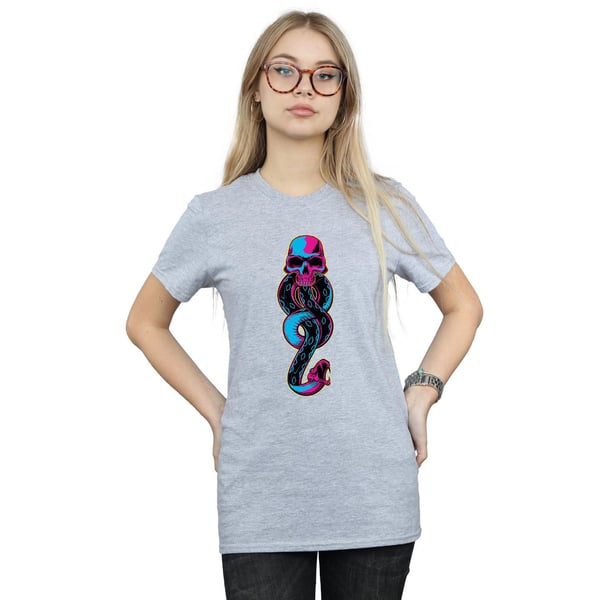 Harry Potter Womens/Ladies Neon Dark Mark Cotton Boyfriend T-Shirt