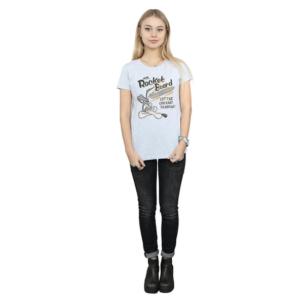 Looney Tunes Womens/Ladies Wile E Coyote Rocket Board Cotton T-Shirt