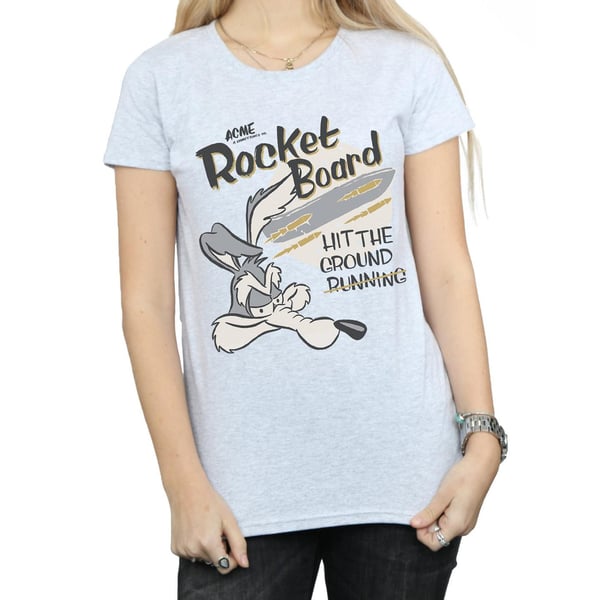 Looney Tunes Womens/Ladies Wile E Coyote Rocket Board Cotton T-Shirt