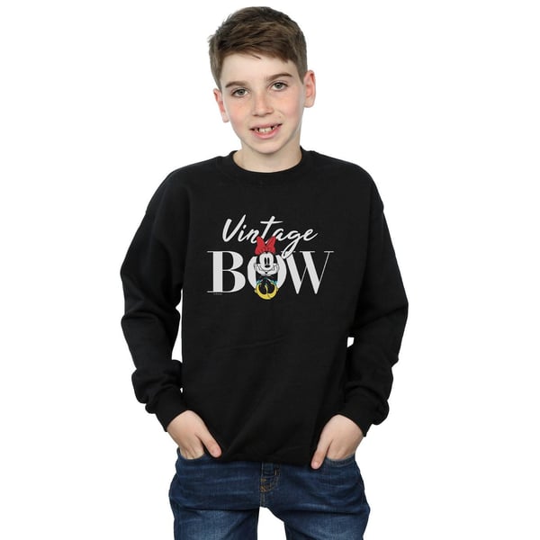 Disney Boys Minnie Mouse Vintage Bow Sweatshirt