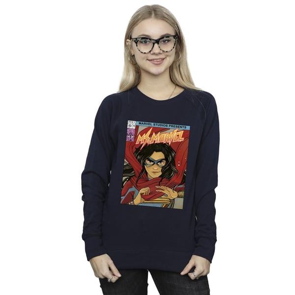 Marvel Womens/Ladies Ms Marvel Comic Poster Sweatshirt