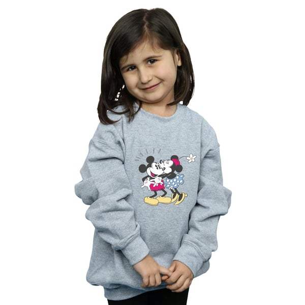 Disney Girls Mickey And Minnie Mouse Kiss Sweatshirt