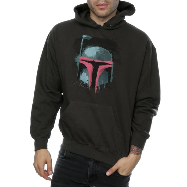 Star Wars Mens Boba Fett Helmet Hoodie
