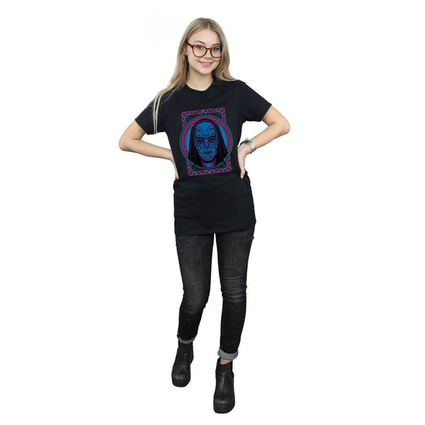 Harry Potter Womens/Ladies Neon Death Eater Mask Cotton Boyfriend T-Shirt