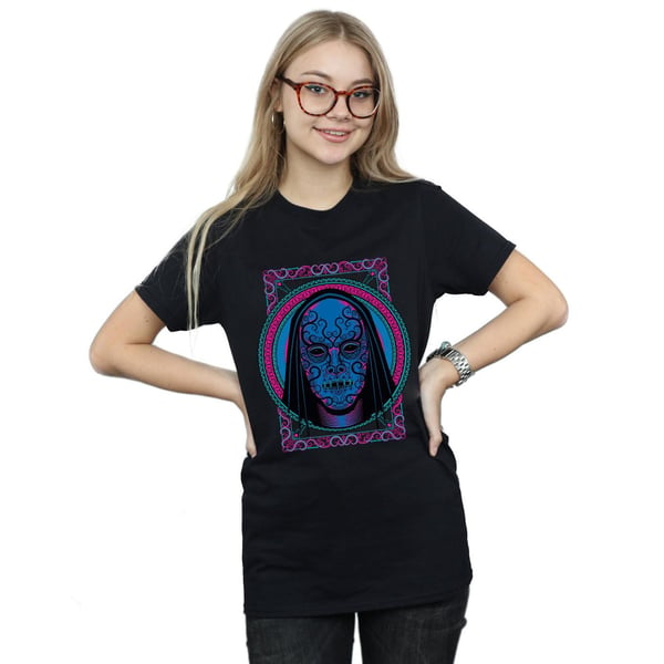 Harry Potter Womens/Ladies Neon Death Eater Mask Cotton Boyfriend T-Shirt