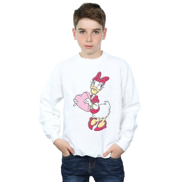 Disney Boys Daisy Duck Love Heart Sweatshirt