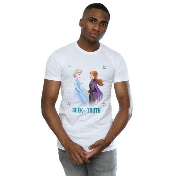 Disney Mens Frozen 2 Elsa And Anna Seek The Truth T-Shirt