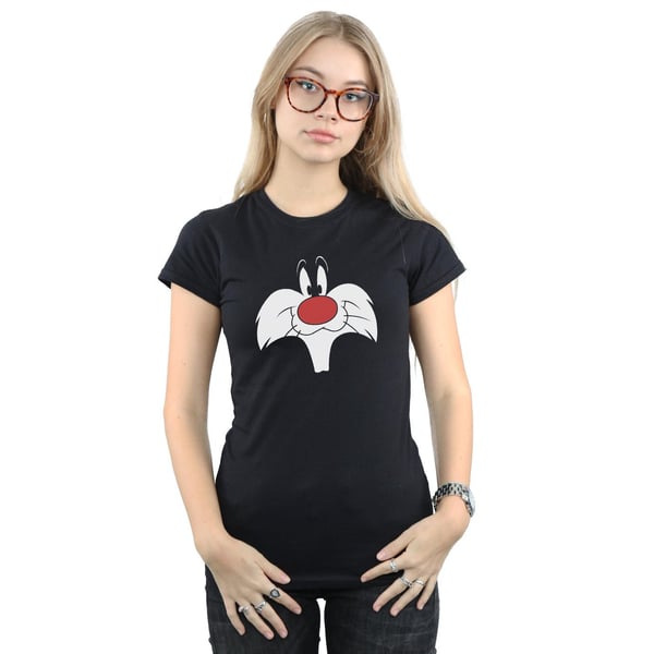 Looney Tunes Womens/Ladies Sylvester Big Face Cotton T-Shirt