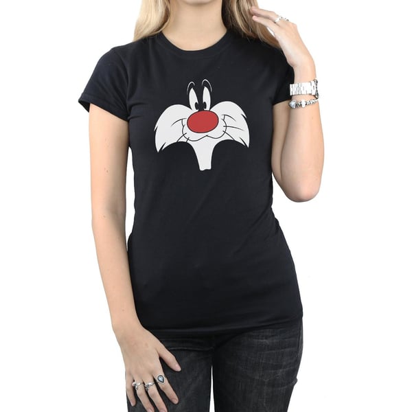 Looney Tunes Womens/Ladies Sylvester Big Face Cotton T-Shirt
