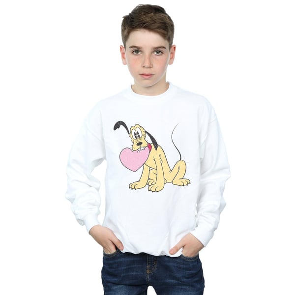Disney Boys Pluto Love Heart Sweatshirt