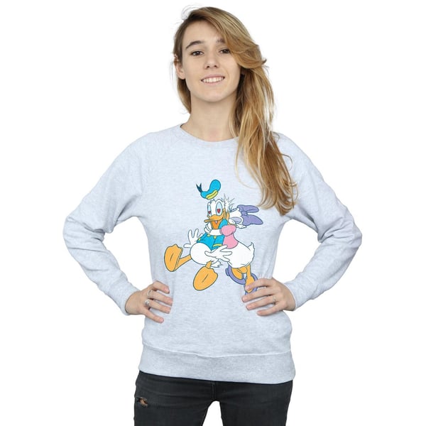 Disney Womens/Ladies Donald And Daisy Duck Kiss Sweatshirt