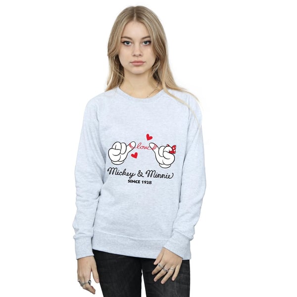 Disney Womens/Ladies Mickey Mouse Love Hands Sweatshirt