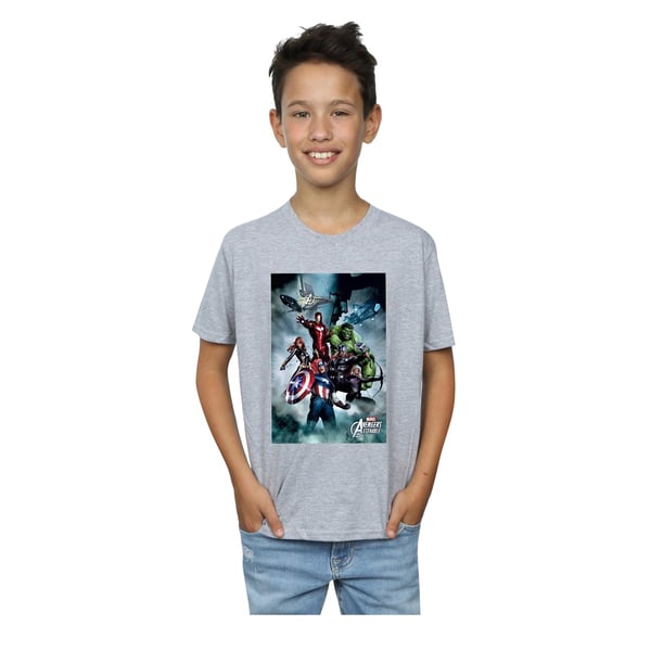Marvel Boys Avengers Assemble Team Montage T-Shirt