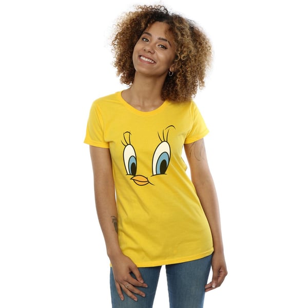 Looney Tunes Womens/Ladies Tweety Pie Face Cotton T-Shirt