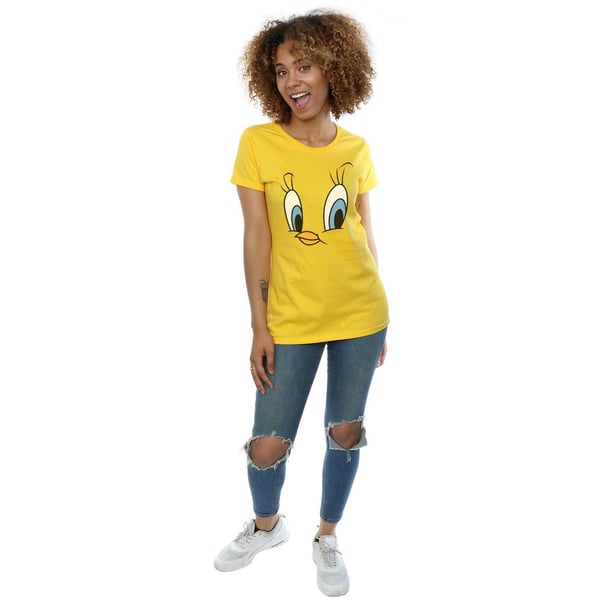 Looney Tunes Womens/Ladies Tweety Pie Face Cotton T-Shirt