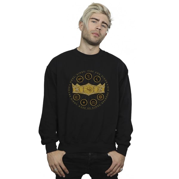 Game Of Thrones: House Of The Dragon Mens Gods Kings Fire And Blood Sweatshirt