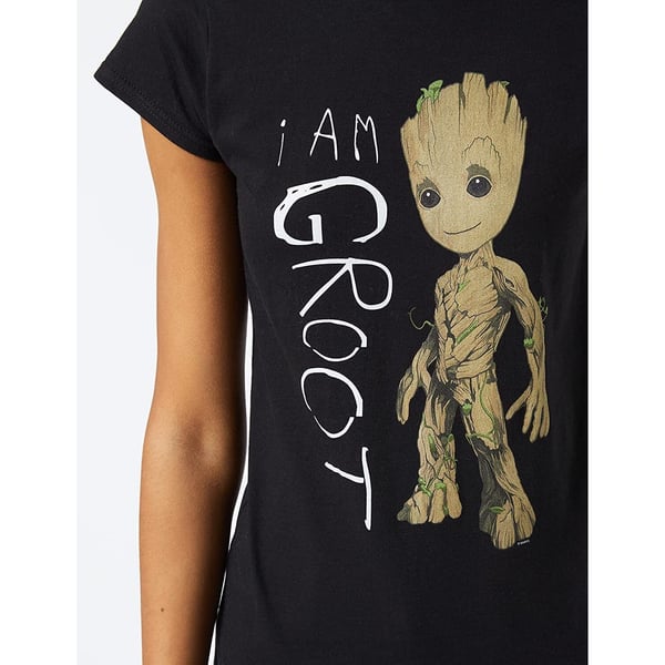 Guardians Of The Galaxy 2 Womens/Ladies I Am Groot Scribble T-Shirt