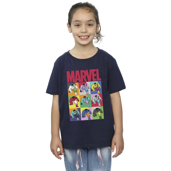 Marvel Girls Hulk Pop Art Cotton T-Shirt
