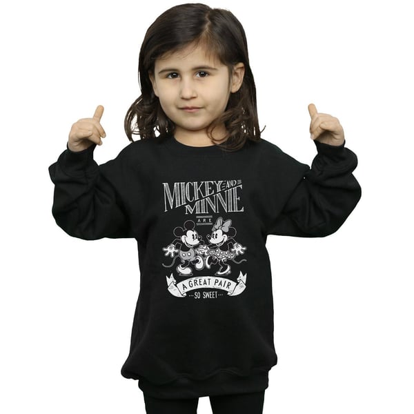 Disney Girls Mickey And Minnie Mouse Great Pair Sweatshirt