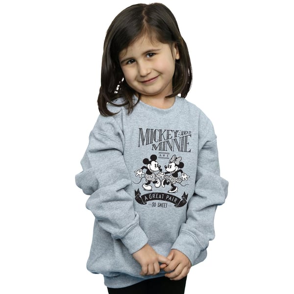 Disney Girls Mickey And Minnie Mouse Great Pair Sweatshirt