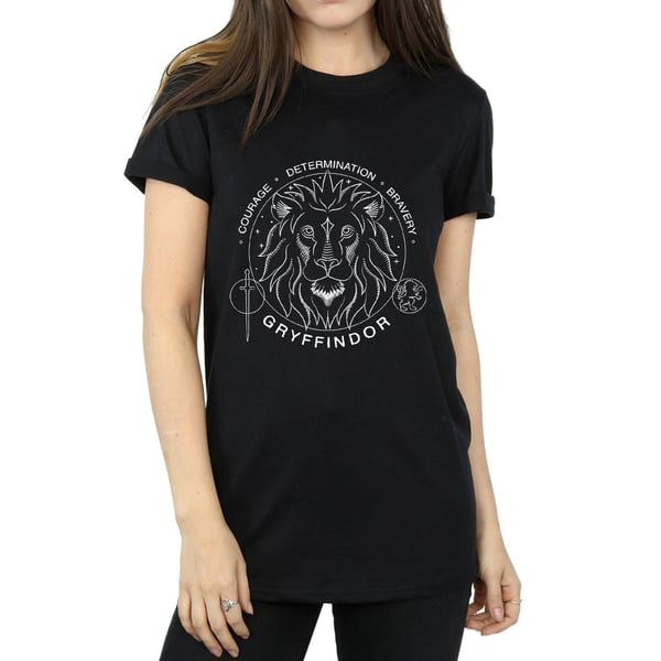 Harry Potter Womens/Ladies Gryffindor Seal Cotton Boyfriend T-Shirt