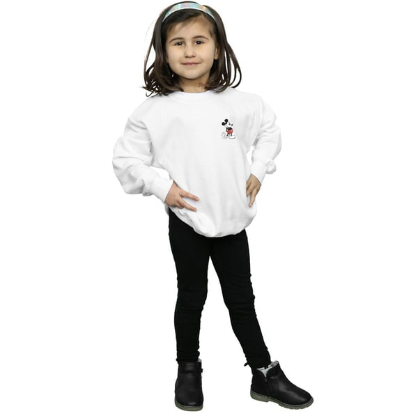 Disney Girls Mickey Mouse Kickin Retro Chest Sweatshirt