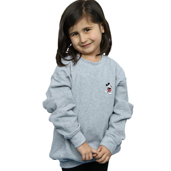 Disney Girls Mickey Mouse Kickin Retro Chest Sweatshirt