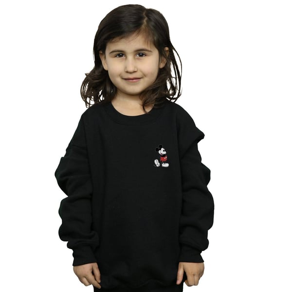 Disney Girls Mickey Mouse Kickin Retro Chest Sweatshirt