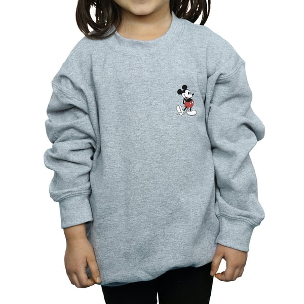 Disney Girls Mickey Mouse Kickin Retro Chest Sweatshirt