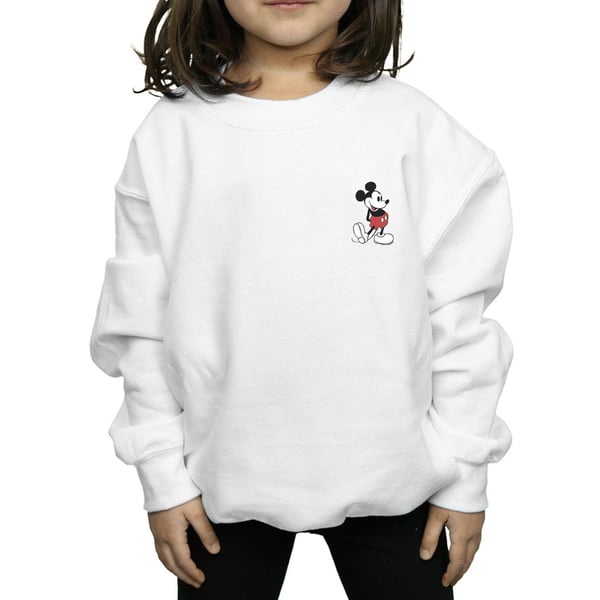 Disney Girls Mickey Mouse Kickin Retro Chest Sweatshirt