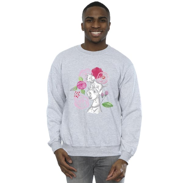 Disney Mens 101 Dalmatians Flowers Sweatshirt