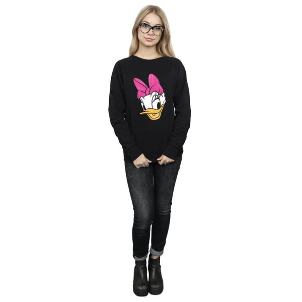Disney Womens/Ladies Daisy Duck Head Painted Sweatshirt