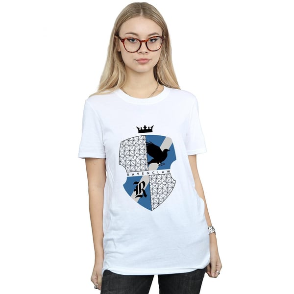 Harry Potter Womens/Ladies Ravenclaw Shield Cotton Boyfriend T-Shirt