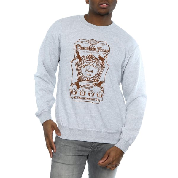 Harry Potter Mens Chocolate Frogs Mono Label Sweatshirt
